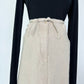 Vintage Linen Maxi Skirt with Slit