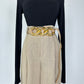 Vintage Linen Pleated Natural Trousers with Relaxed Weave