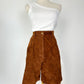 Vintage Suede High Waisted Shorts