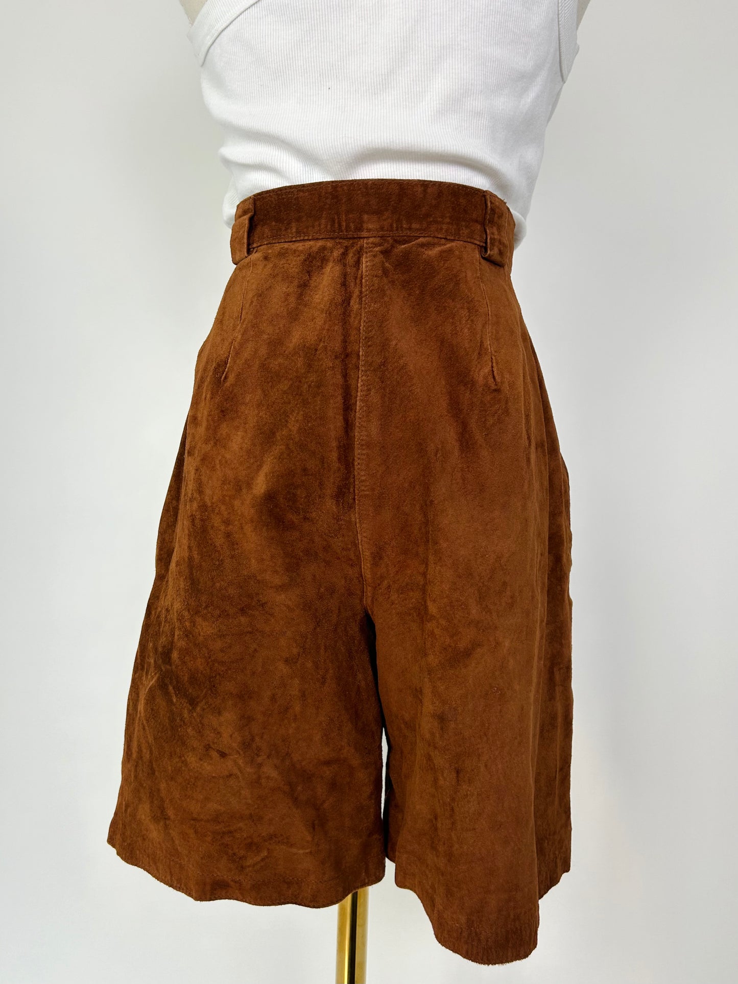 Vintage Suede High Waisted Shorts