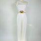 Vintage Dana Buchman White Pleated Pant