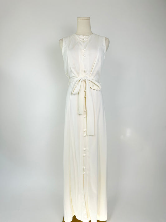 Vintage Stewart White Maxi Dress