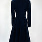 Vintage Oscar de la Renta Blue Velvet Collectors Dress