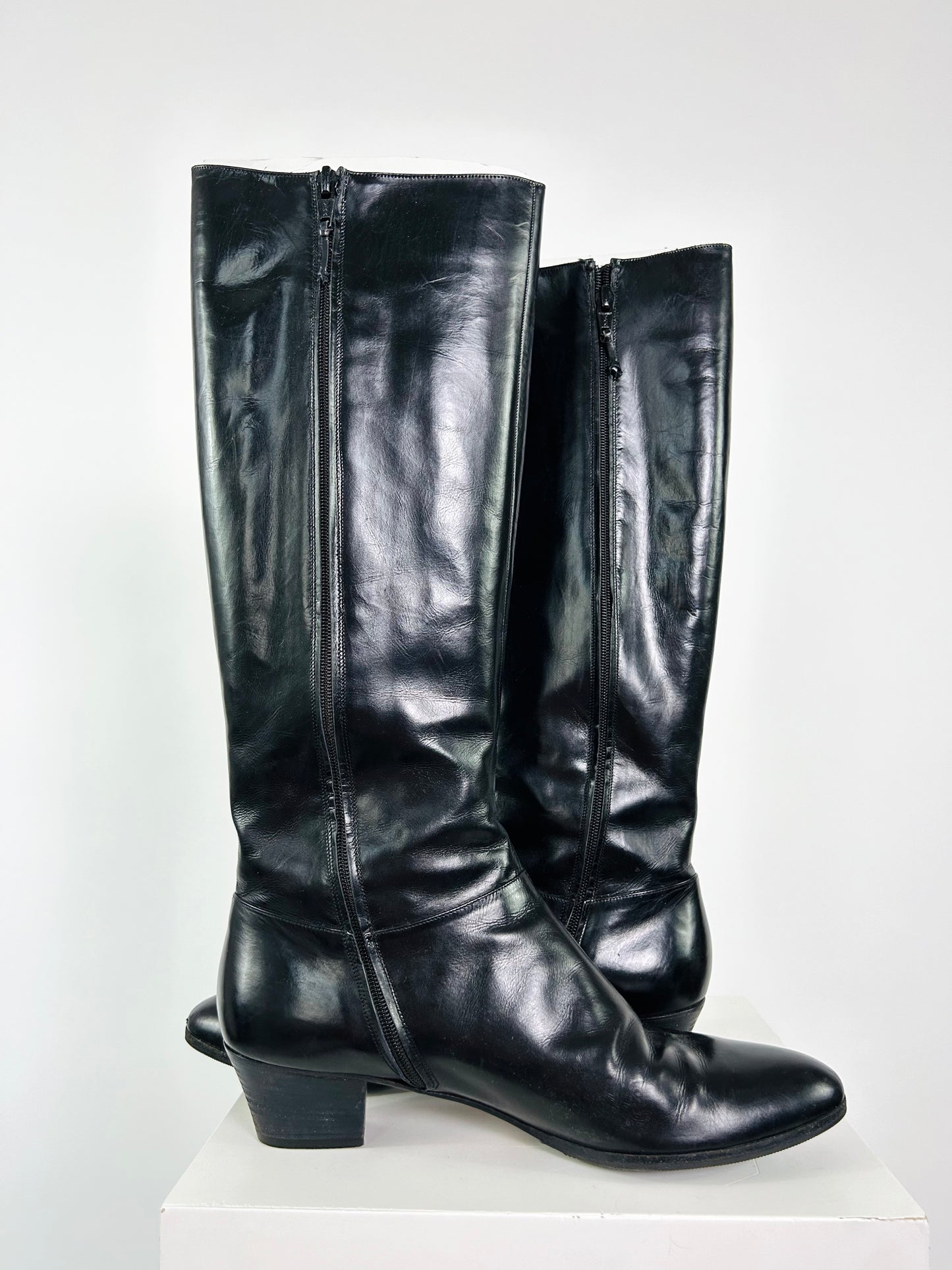 Vintage Salvador Ferragamo Black Boots