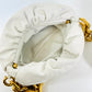 Bottega Veneta White Bag with Gold Chain