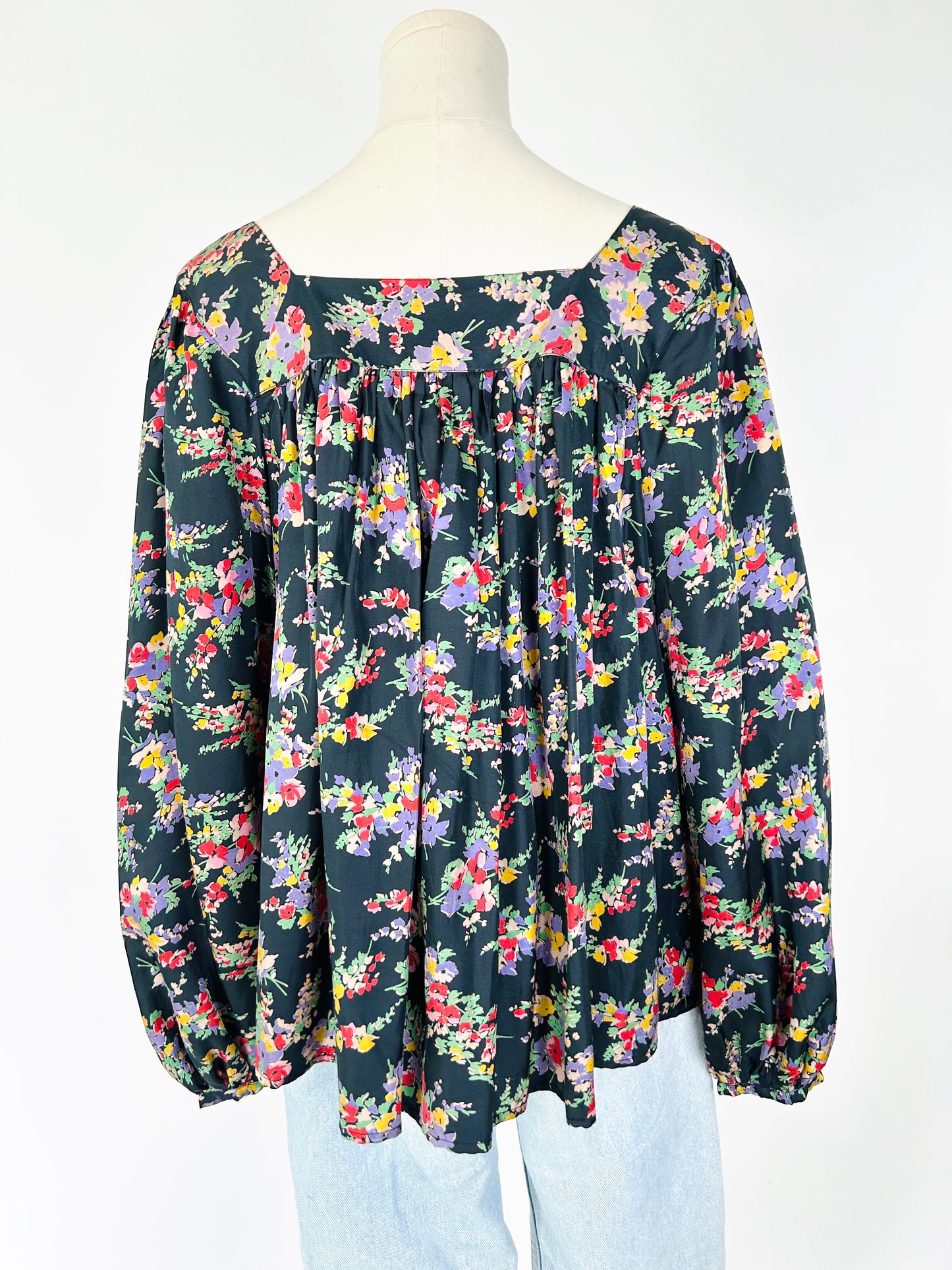 The Great Black Floral Top