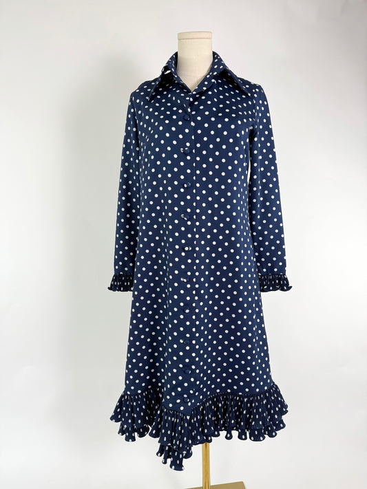 Vintage Victor Costa Midi Polka Dot Dress