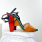 Vintage Fendi Color Blocked Heels
