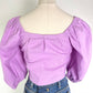 Lavender Linen Crop Top