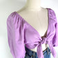 Lavender Linen Crop Top