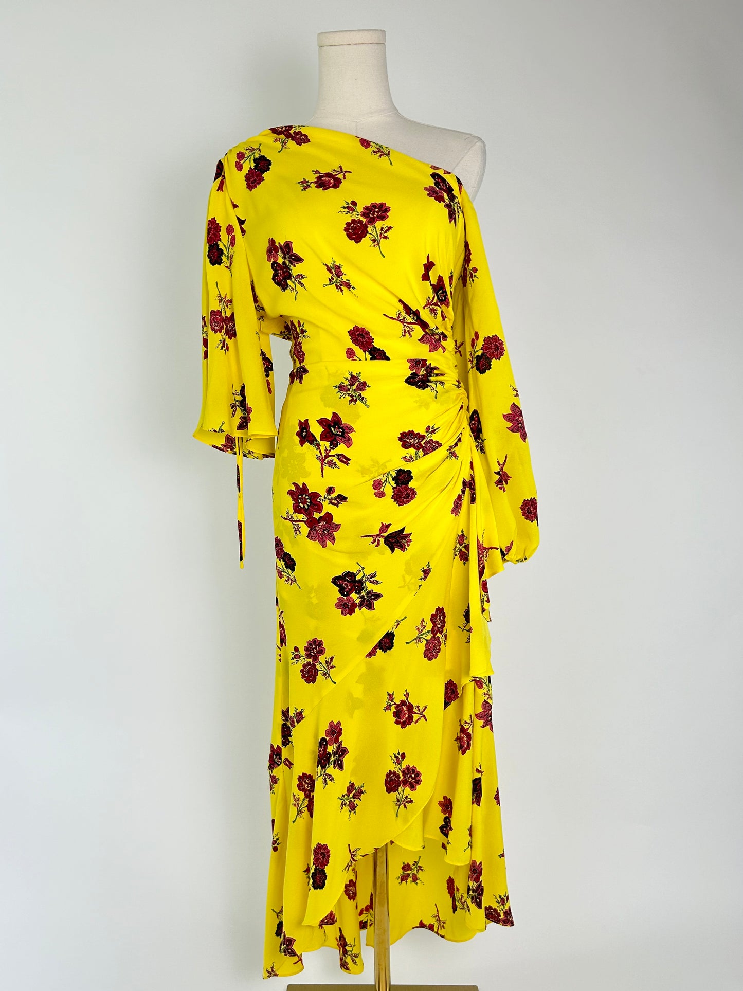 ALC Yellow and Red Flowers Dress