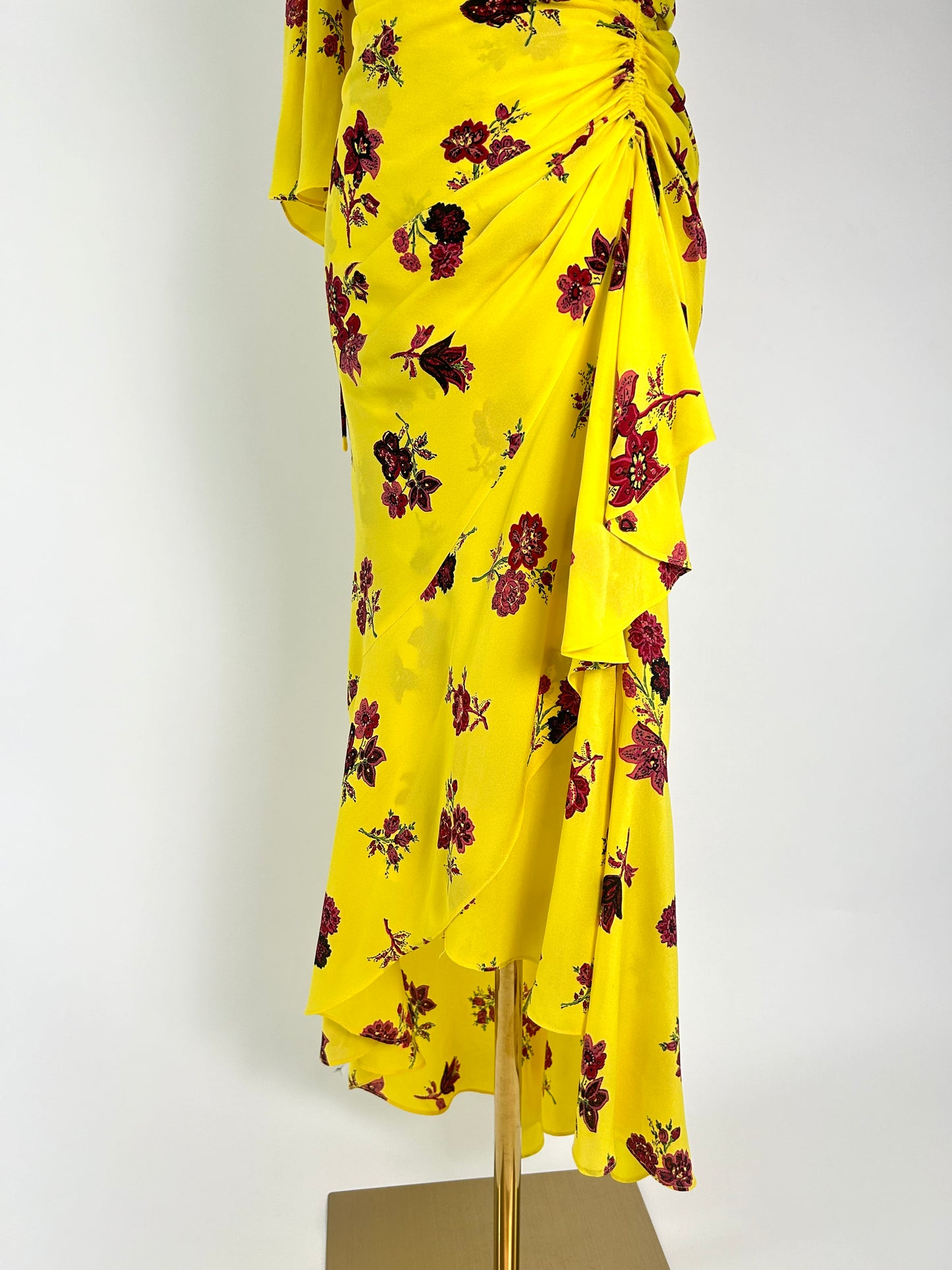 ALC Yellow and Red Flowers Dress