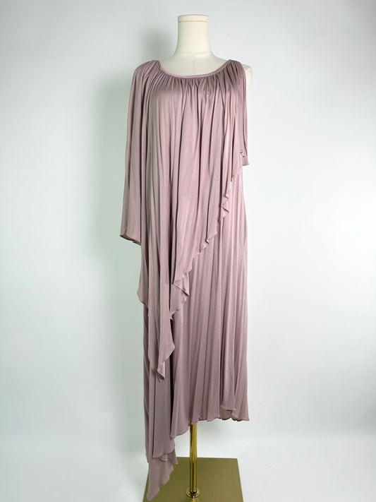 Vintage Scott Barrie 70's Asymmetrical Mauve Collectors Dres