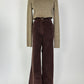 Nili Lotan Brown Corduroy Wide Leg