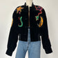 Vintage Escada Black Velvet and Sequin Jacket