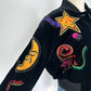 Vintage Escada Black Velvet and Sequin Jacket