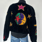 Vintage Escada Black Velvet and Sequin Jacket