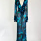 Rat and Boa Black Blue and Green Dress