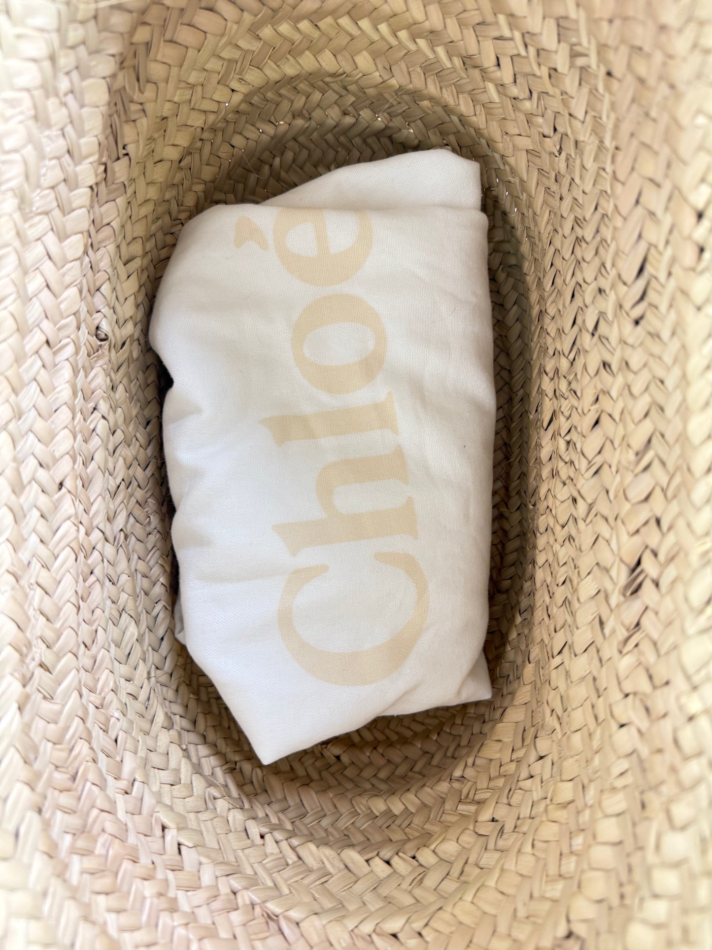 Chloe Medium Marci Straw Bag