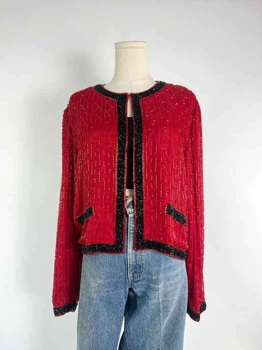 Vintage Scala Beaded Cardigan