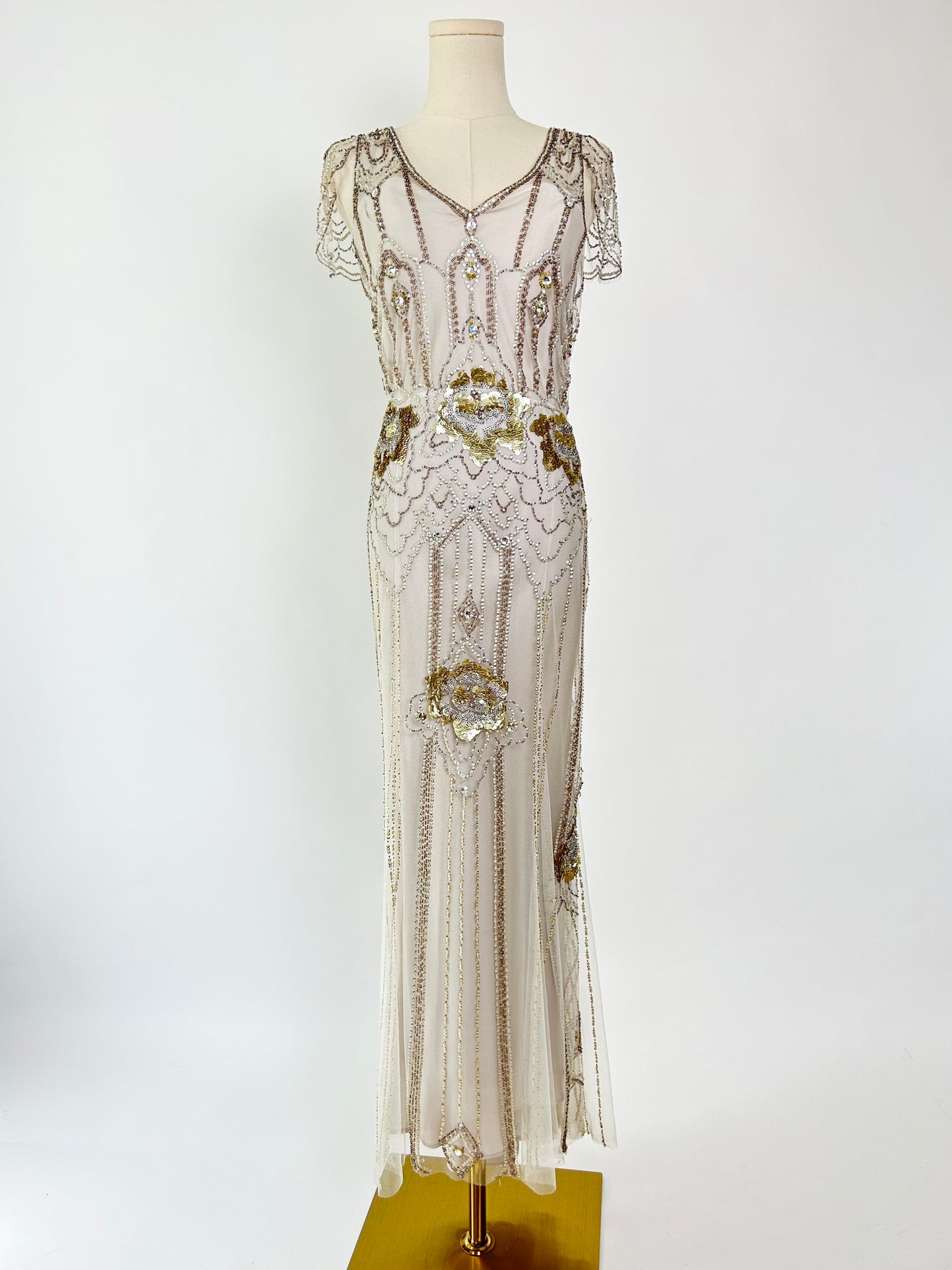 Jenny Packham Eden Beaded Champagne Dress