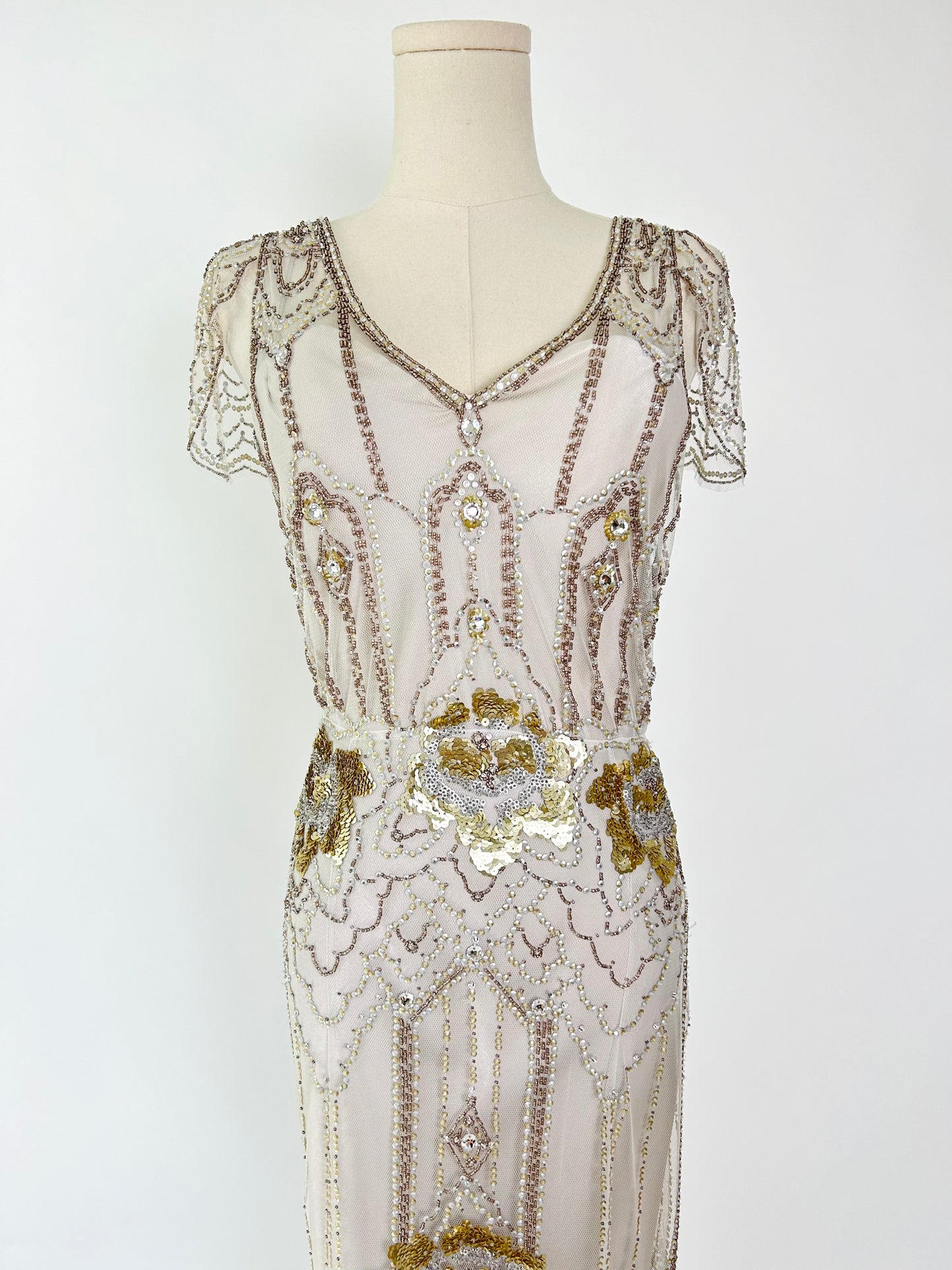 Jenny Packham Eden Beaded Champagne Dress