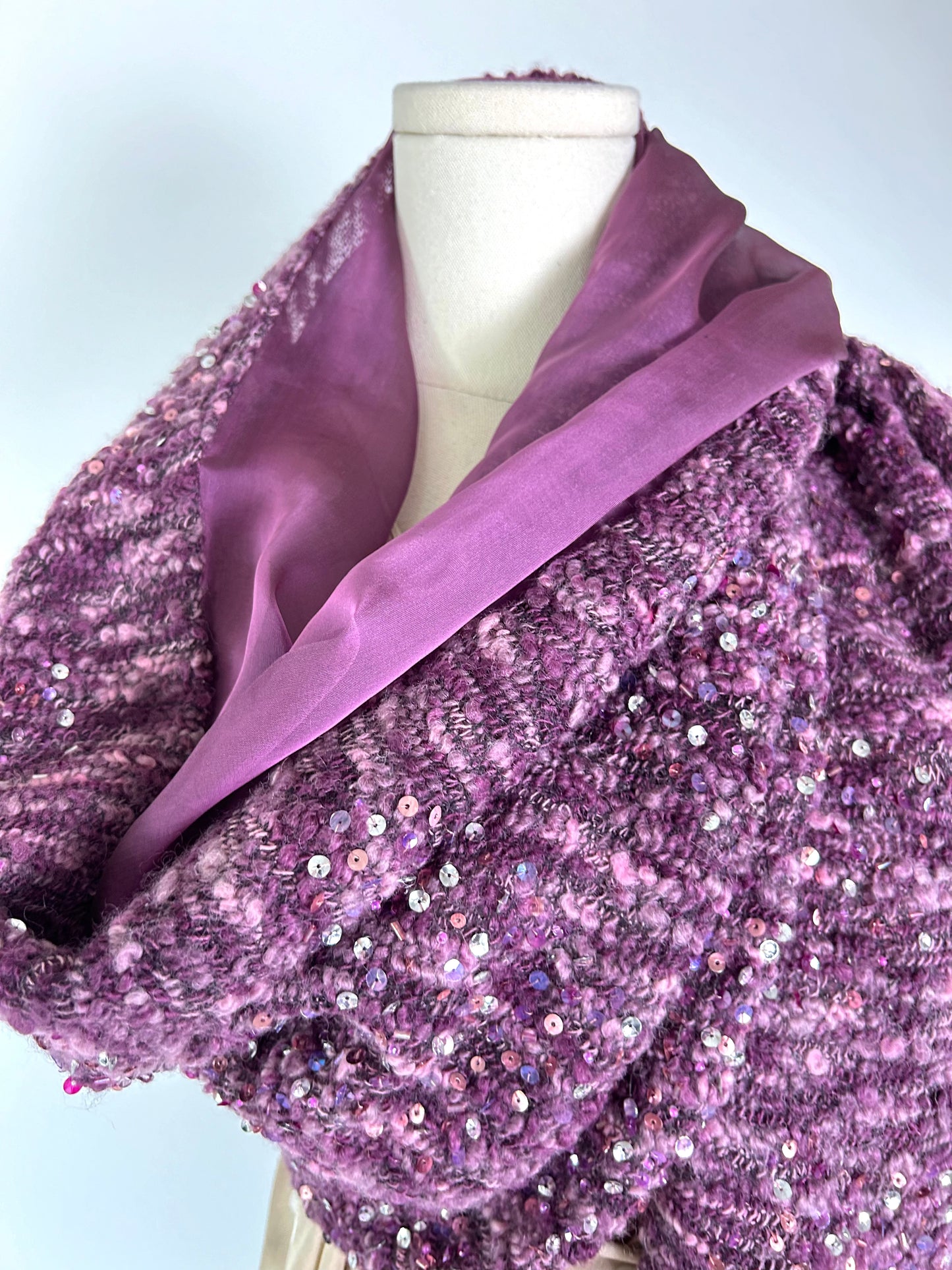 Cynthia Rose Purple Sequin Wrap