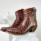 Nigros Brown and Coral Short Cowboy Boot