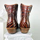 Nigros Brown and Coral Short Cowboy Boot