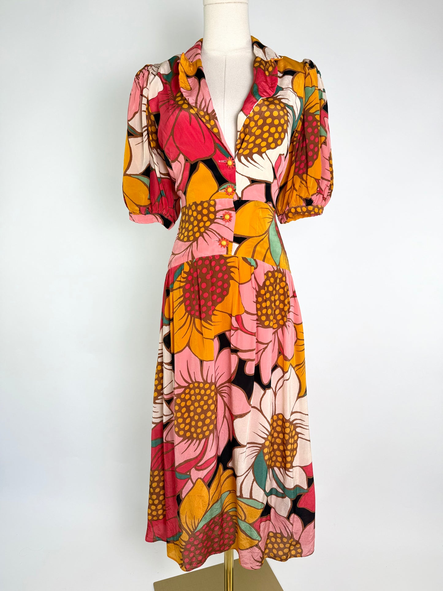 Farm Rio Sunflowers Midi Dress