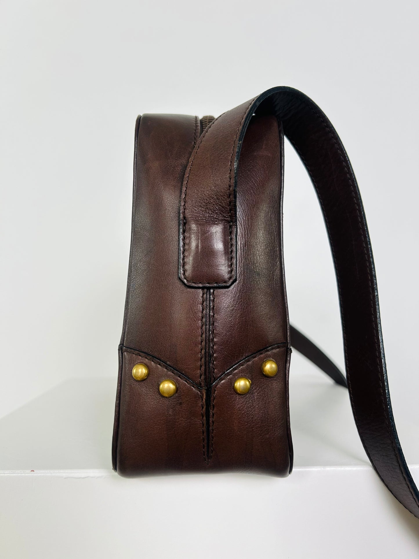 Celine Brown Studded Handbag