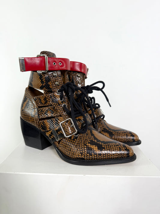 Chloe Snake Print Boot