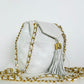 Vintage Chanel White Tassel Bag