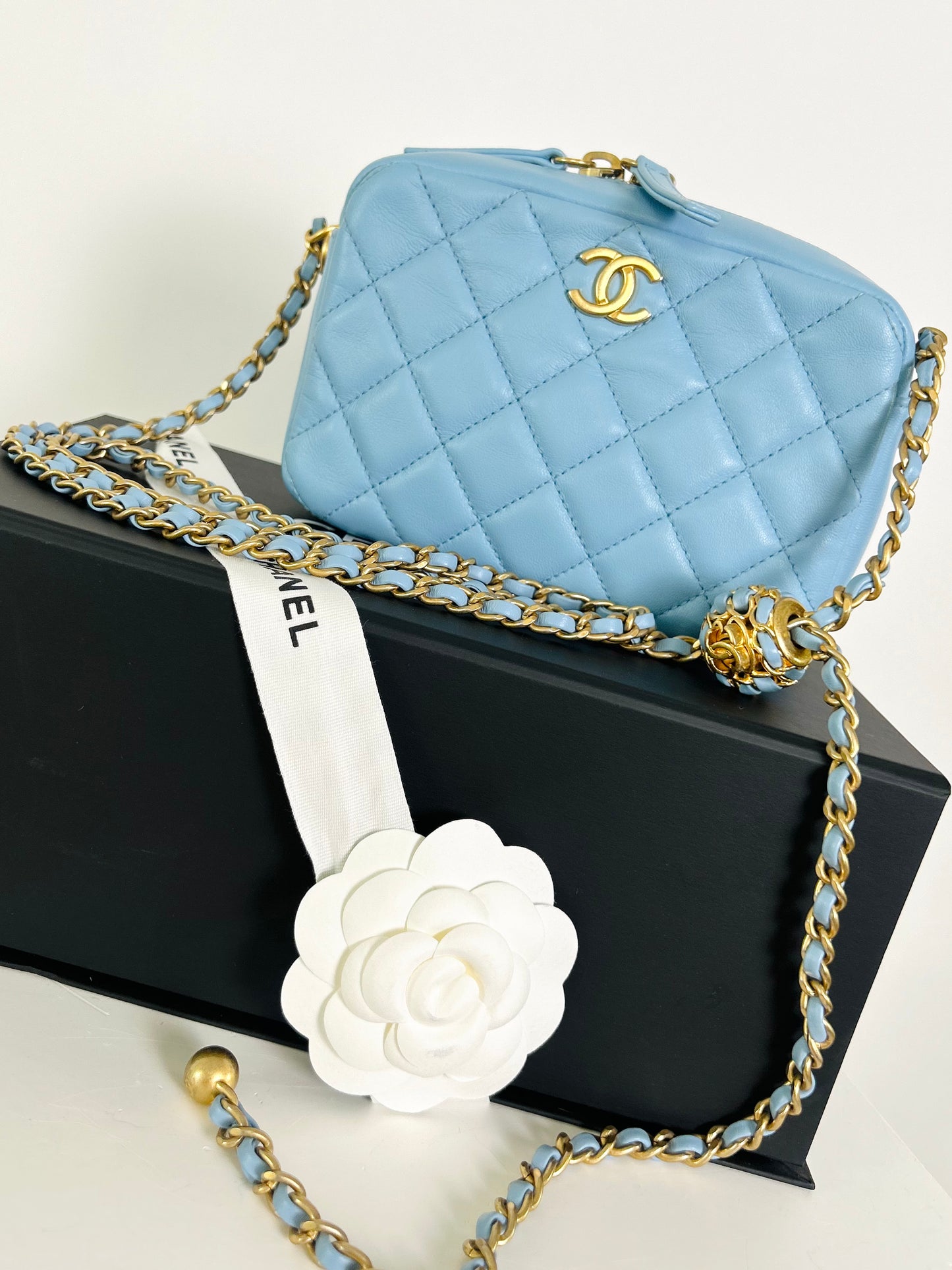 Chanel CC Pearl Crush Blue Bag