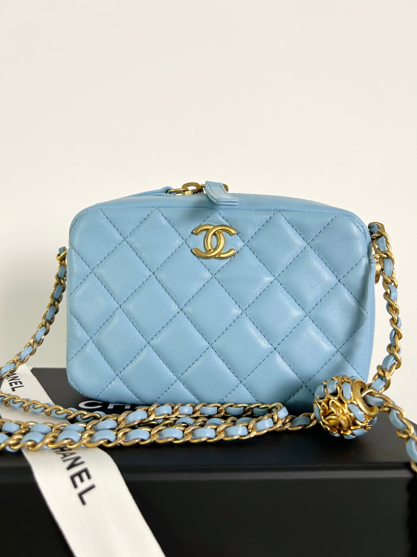 Chanel CC Pearl Crush Blue Bag