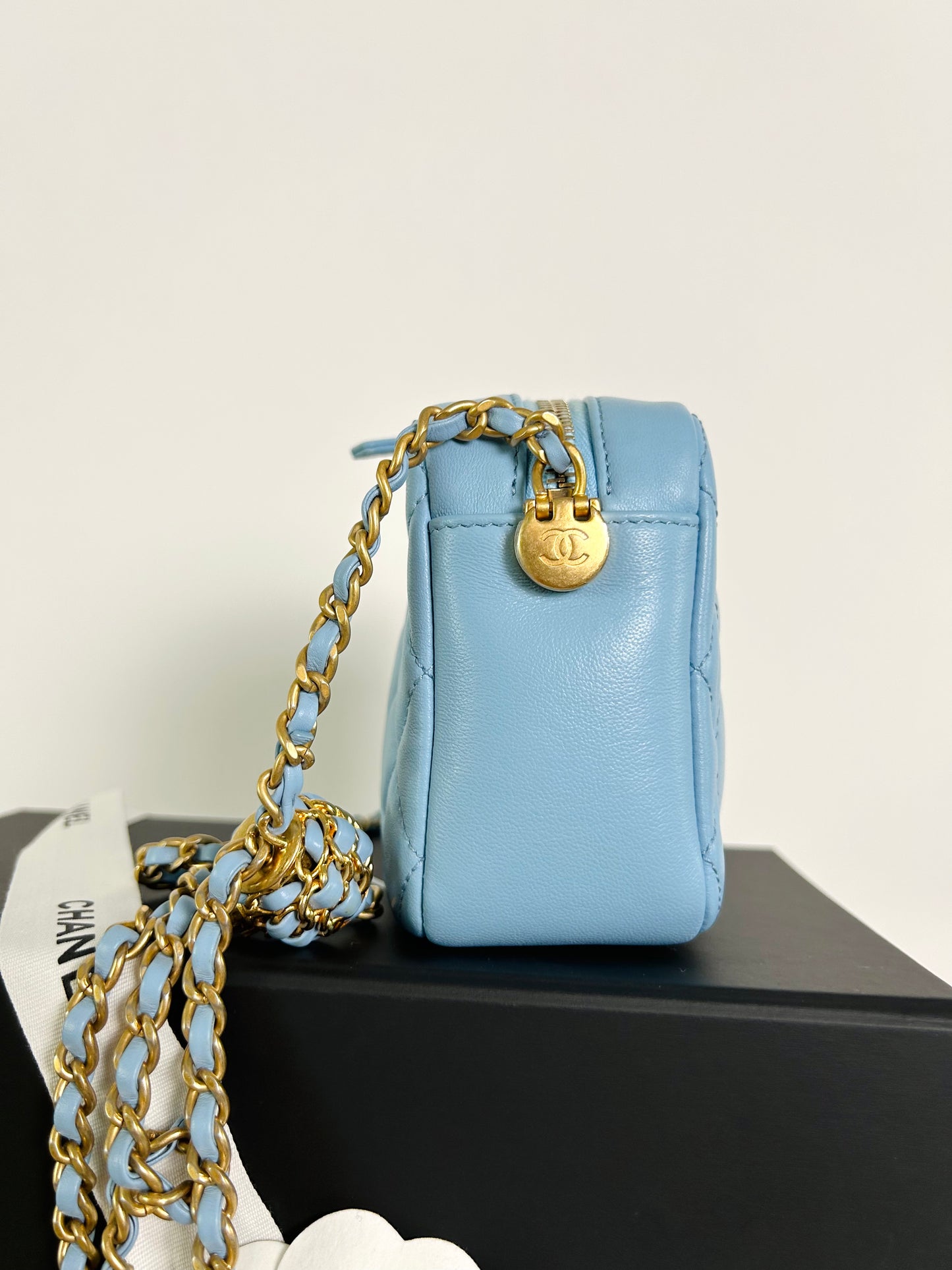 Chanel CC Pearl Crush Blue Bag