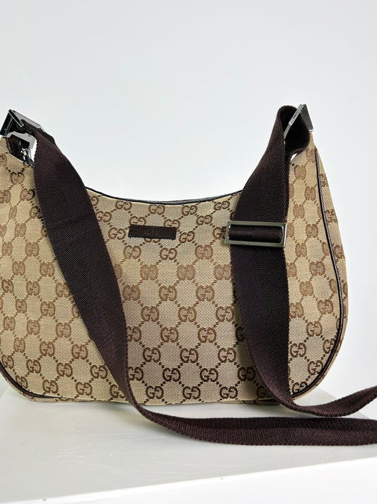 Gucci Saddle Crossbody GG Logo Bag