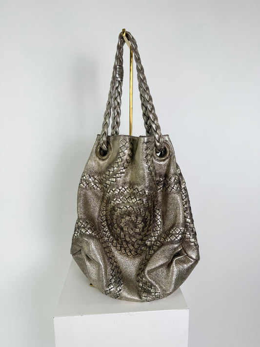 Bottega Vevetta Metallic Handbag