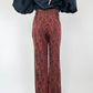 Leith Brown and Black Snake Print Pants