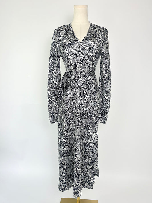 Diane Von Furstenberg Abigail Silk Print Wrap Dress