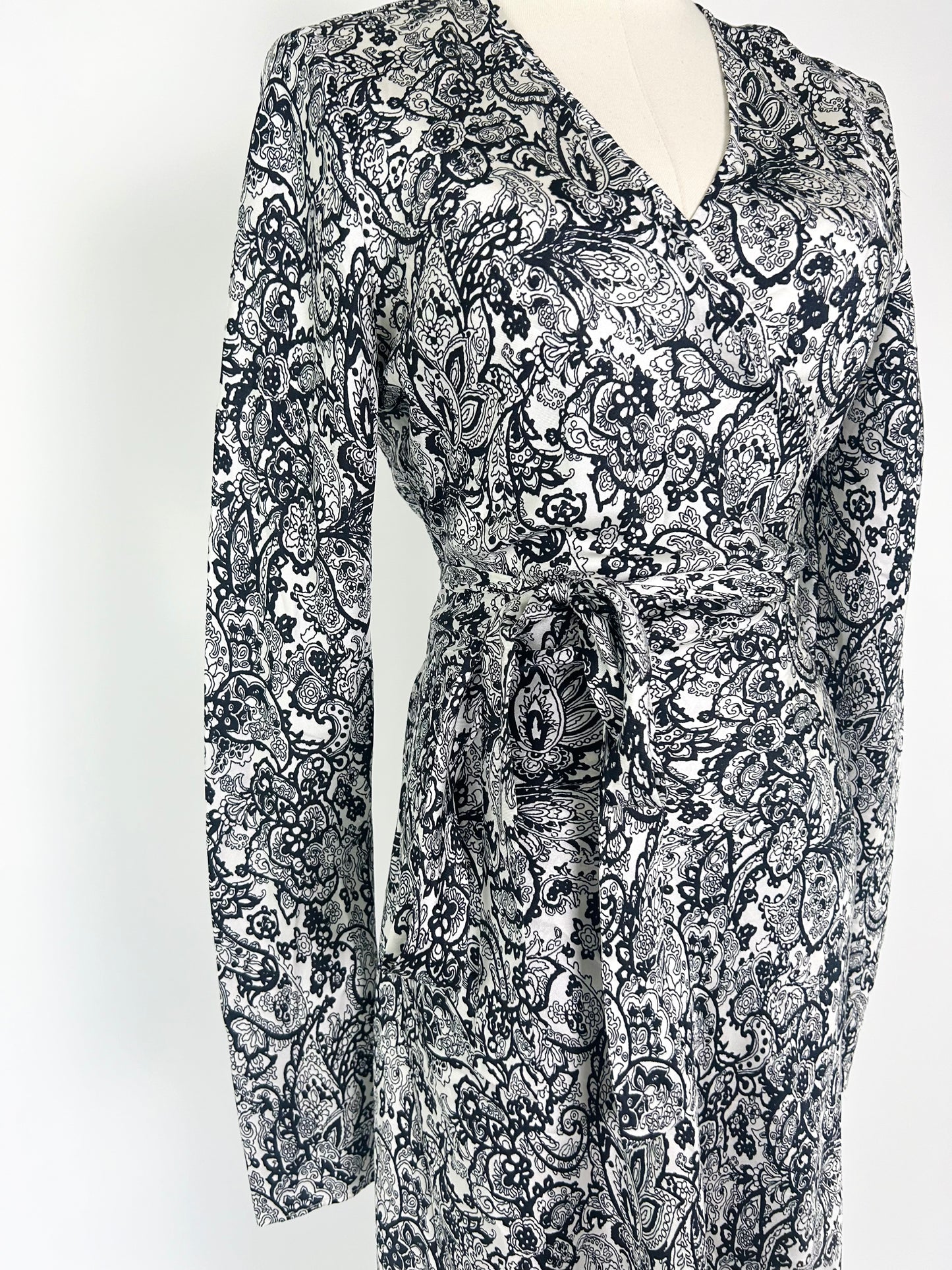 Diane Von Furstenberg Abigail Silk Print Wrap Dress