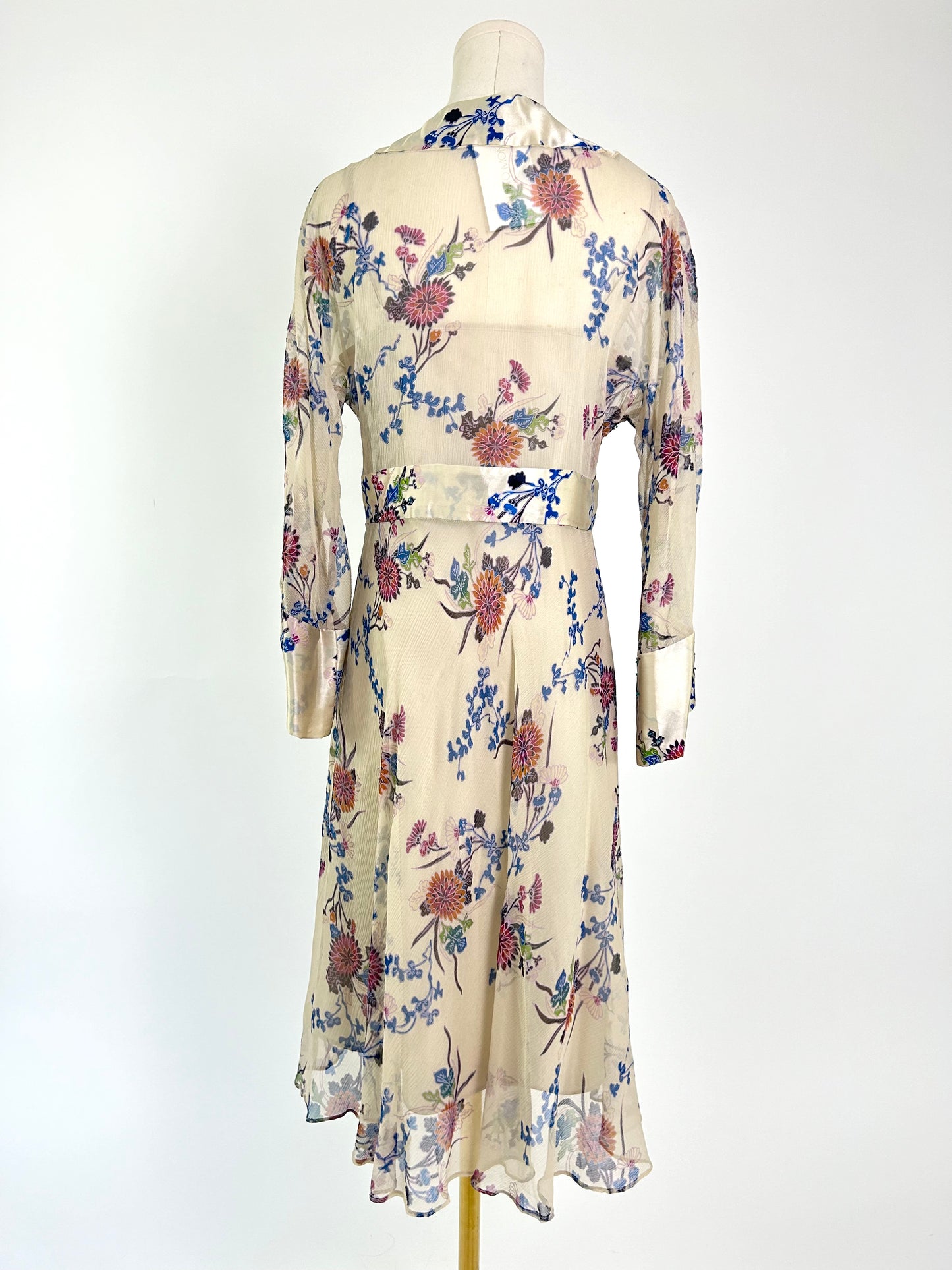 Vintage ECI New York Silk Floral Dress