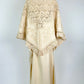 Vintage Gabii Cream Embellished Dress and Shawl