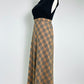 Vintage Burberry Plaid Wool Skirt