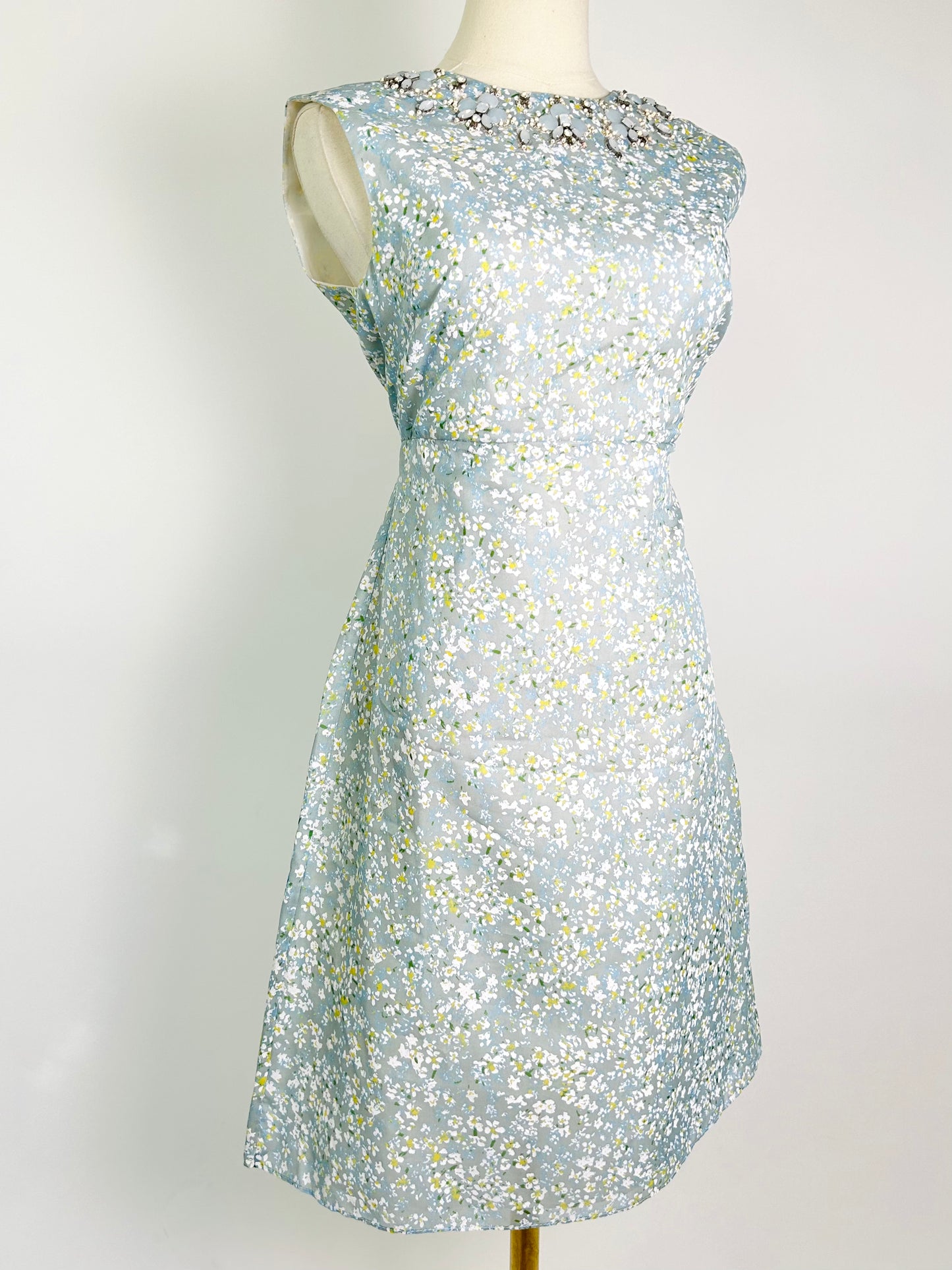 Vintage Halter Floral Dress