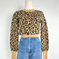 Veronica Beard Animal Print Pullover Sweater