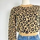 Veronica Beard Animal Print Pullover Sweater