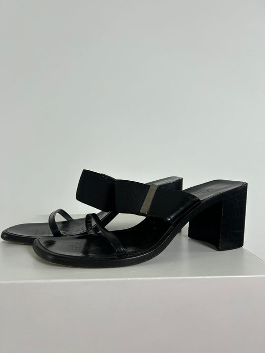 Vintage Gucci Square Toe Slide Sandals