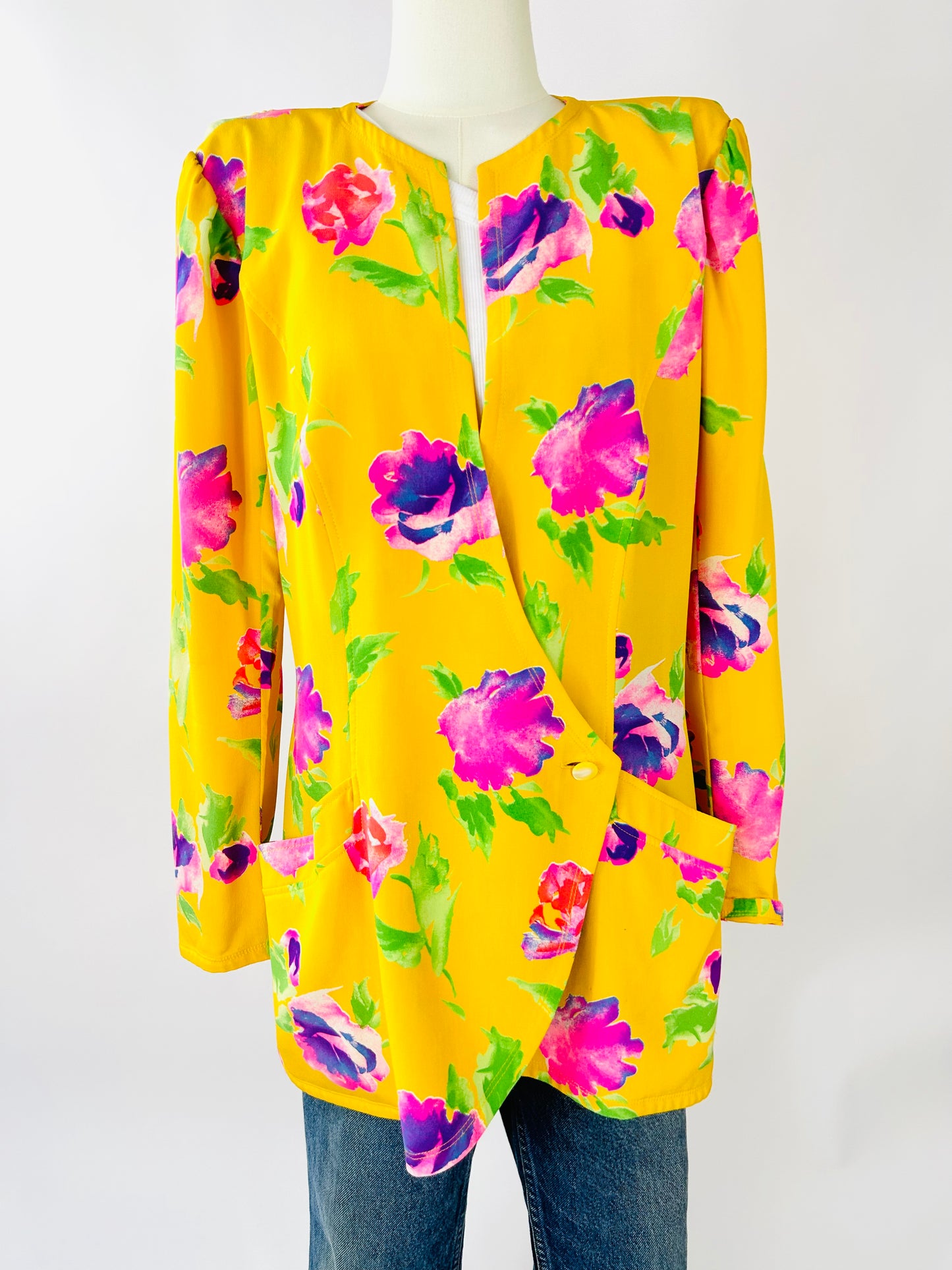 Vintage Ungaro Floral Silk Jacket