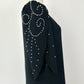 Vintage Hal Ferman Black Faux Pearl Dress